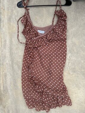 princess polly baby blue dress POLKA DOT – LIONESS FASHION main image 1